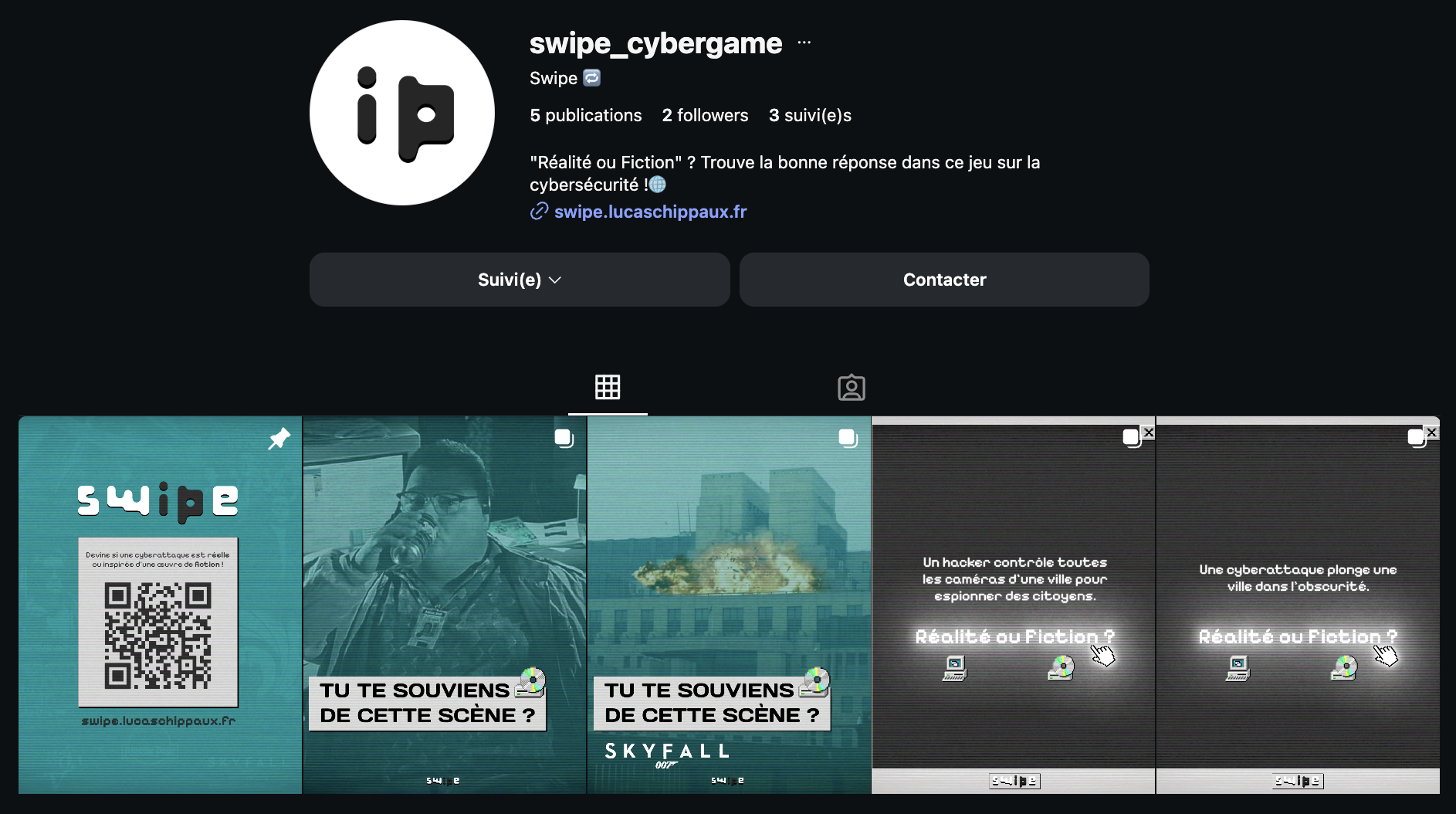 Swipe Réseaux Sociaux